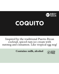 Coquito Flavor Tag