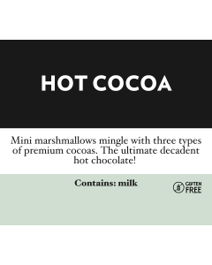 Hot Cocoa Flavor Tag