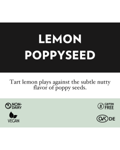 Vegan Lemon Poppyseed Flavor Tag
