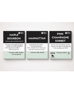 Set of Naughty Signature Flavor Tags