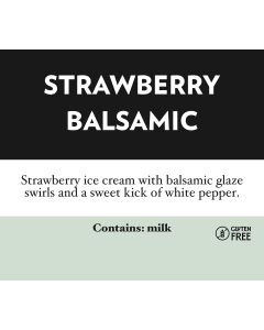 Strawberry Balsamic White Pepper Flavor Tag